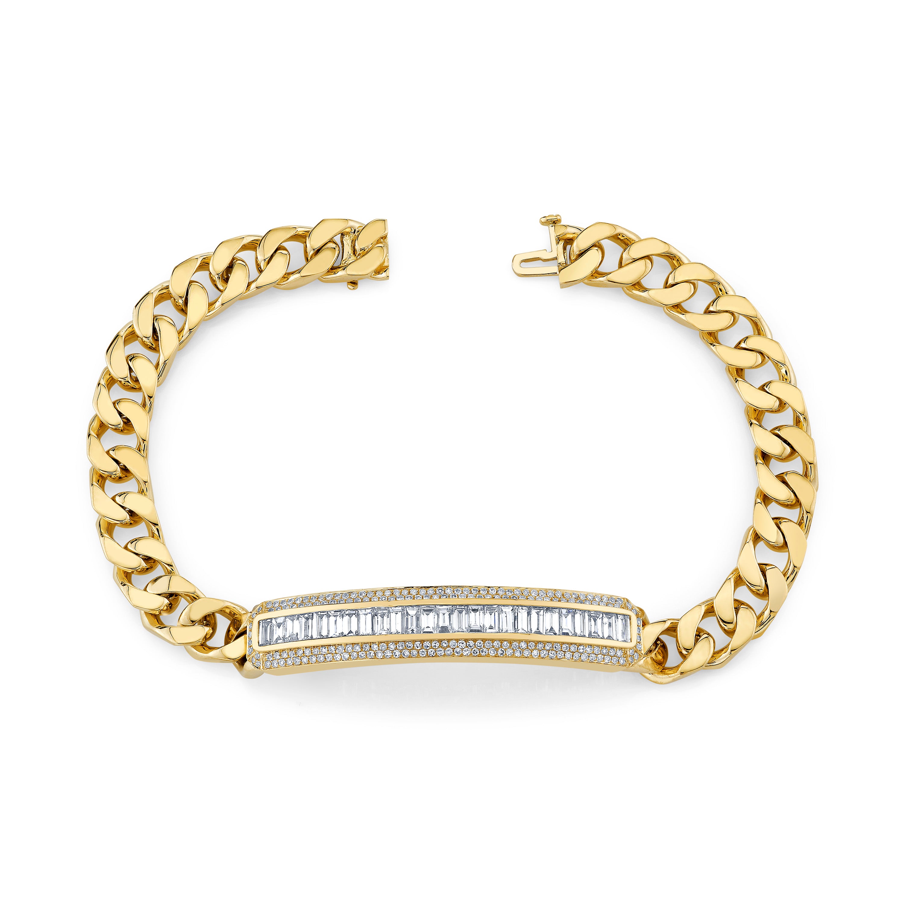 MEN'S MIXED DIAMOND LINK BRACELET