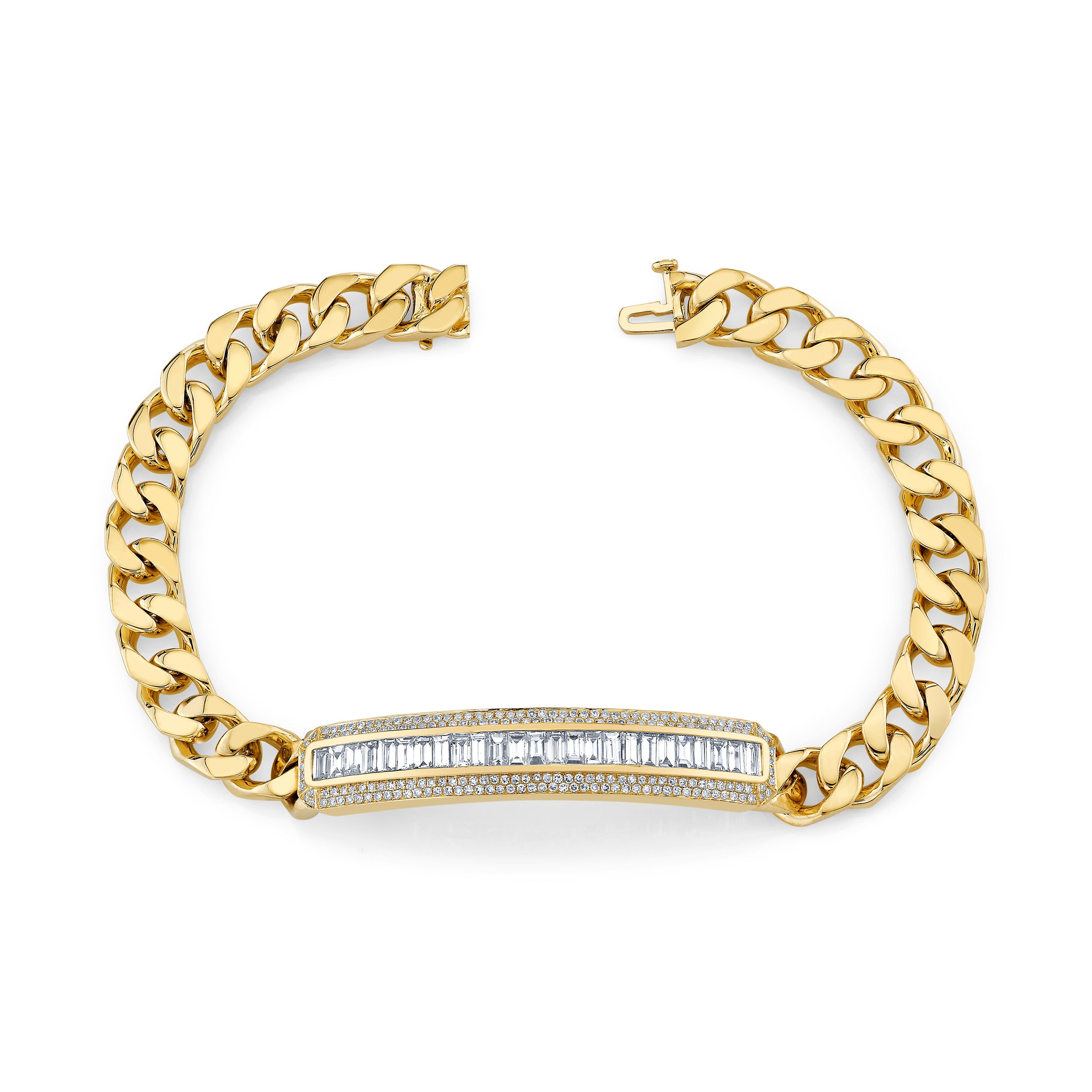READY TO SHIP MEN'S MIXED DIAMOND LINK BRACELET