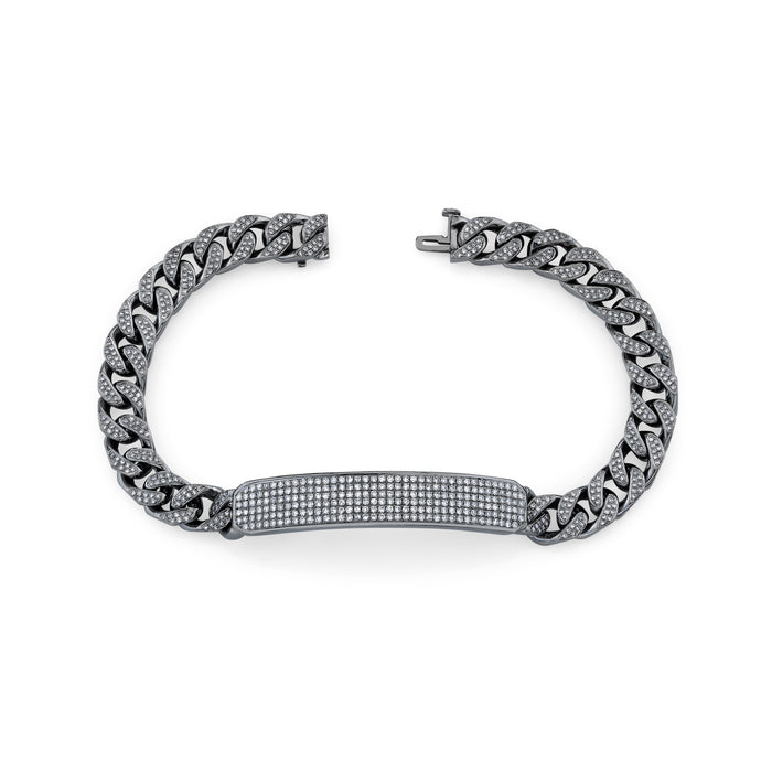 READY TO SHIP MEN'S DIAMOND PAVE VIGNETTE ID BRACELET (CH PREMIERE)