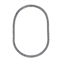 DIAMOND PAVE MEDIUM FLAT LINK NECKLACE