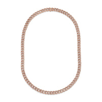 DIAMOND PAVE MEDIUM FLAT LINK NECKLACE
