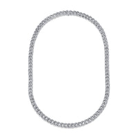 DIAMOND PAVE MEDIUM FLAT LINK NECKLACE