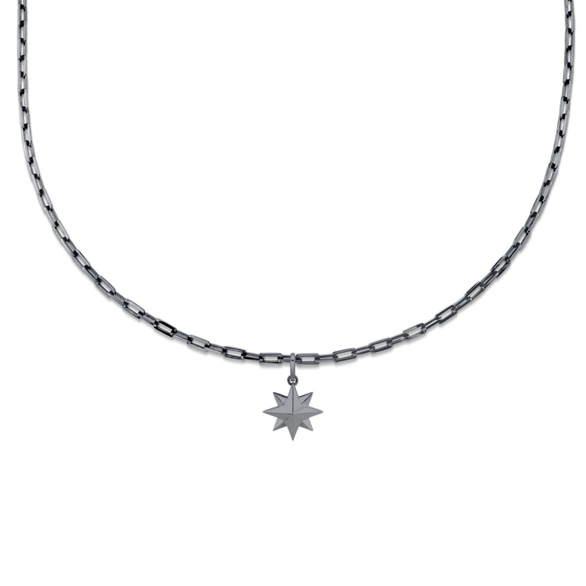 SOLID GOLD NORTHERN STAR PENDANT NECKLACE