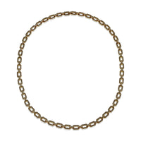 MEN'S BLACK DIAMOND PAVE FLAT GEO LINK NECKLACE