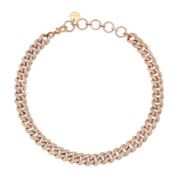 READY TO SHIP DIAMOND PAVE ESSENTIAL LINK NECKLACE