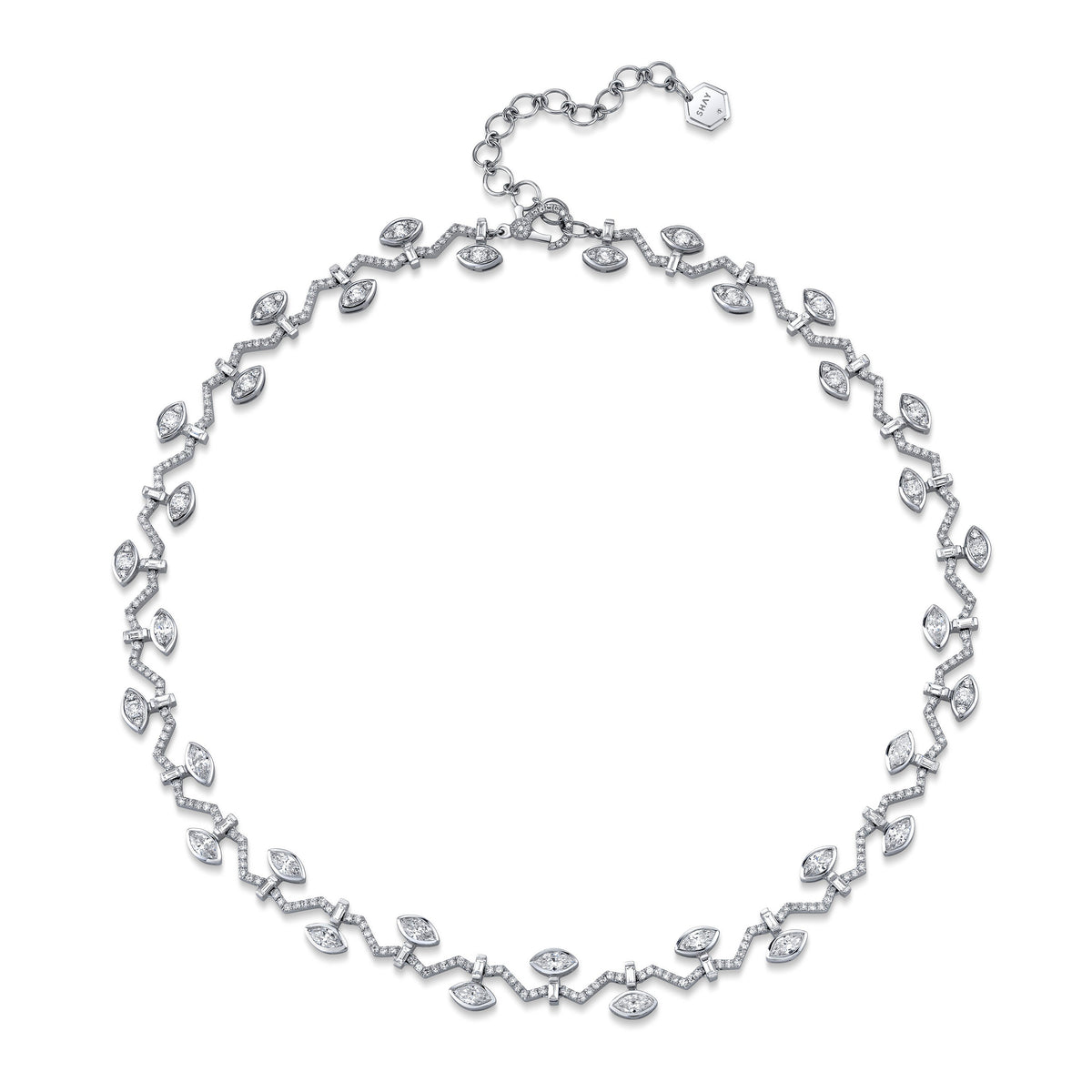 READY TO SHIP DIAMOND MARQUISE VINE NECKLACE