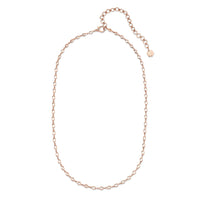 SOLID GOLD MARQUISE LINK NECKLACE