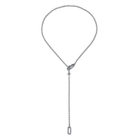 DIAMOND PAVE MINI CABLE LINK LARIAT