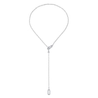 DIAMOND PAVE MINI CABLE LINK LARIAT