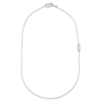 READY TO SHIP DIAMOND PAVE MINI CABLE LINK LARIAT