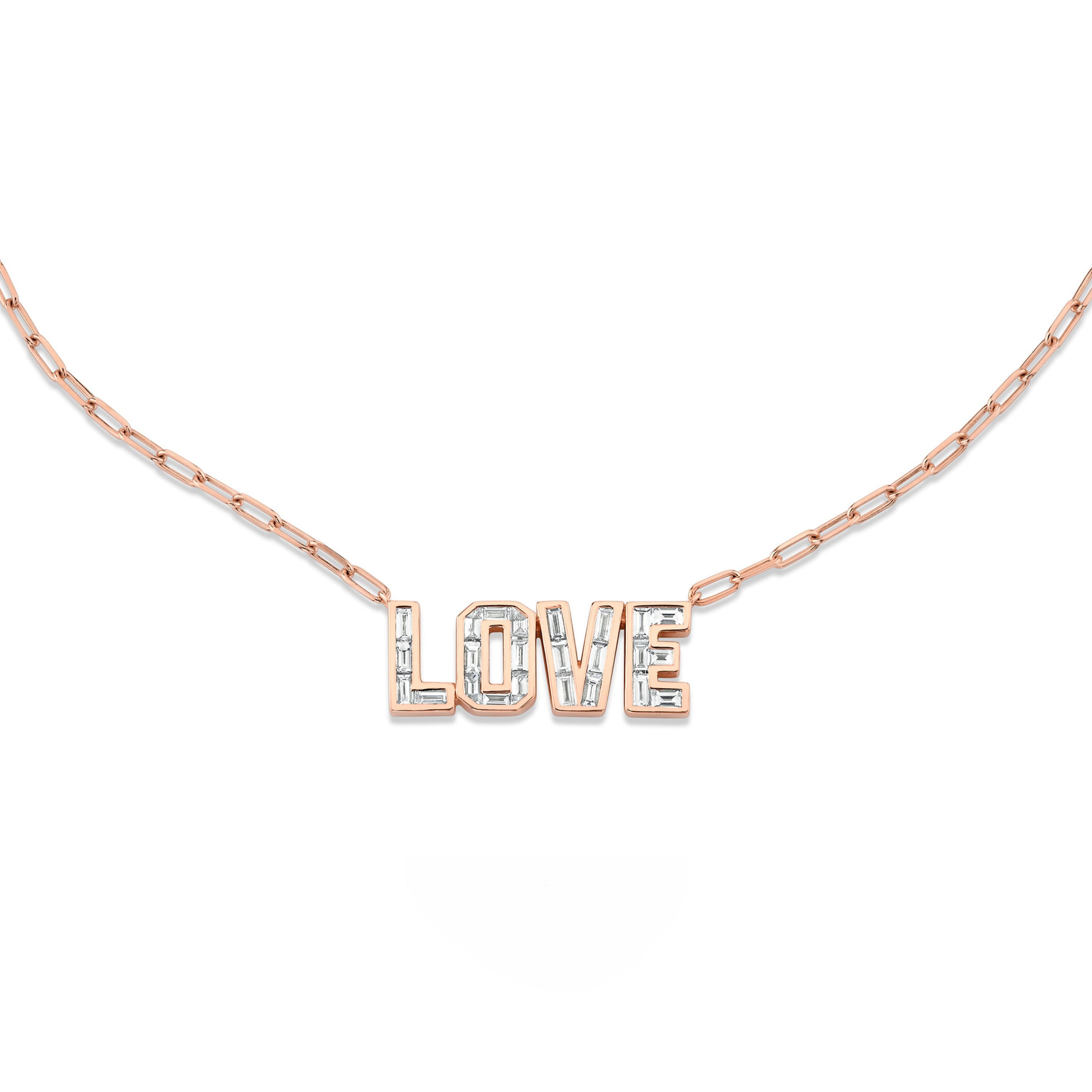 DIAMOND LOVE NECKLACE