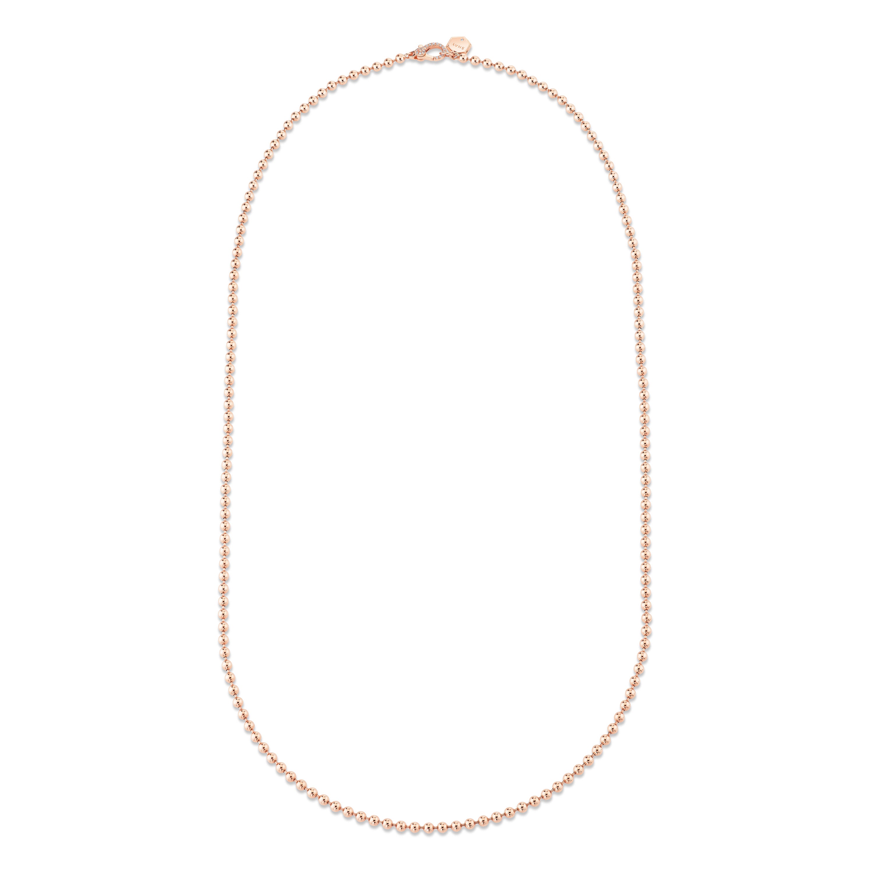 SOLID GOLD BALL CHAIN
