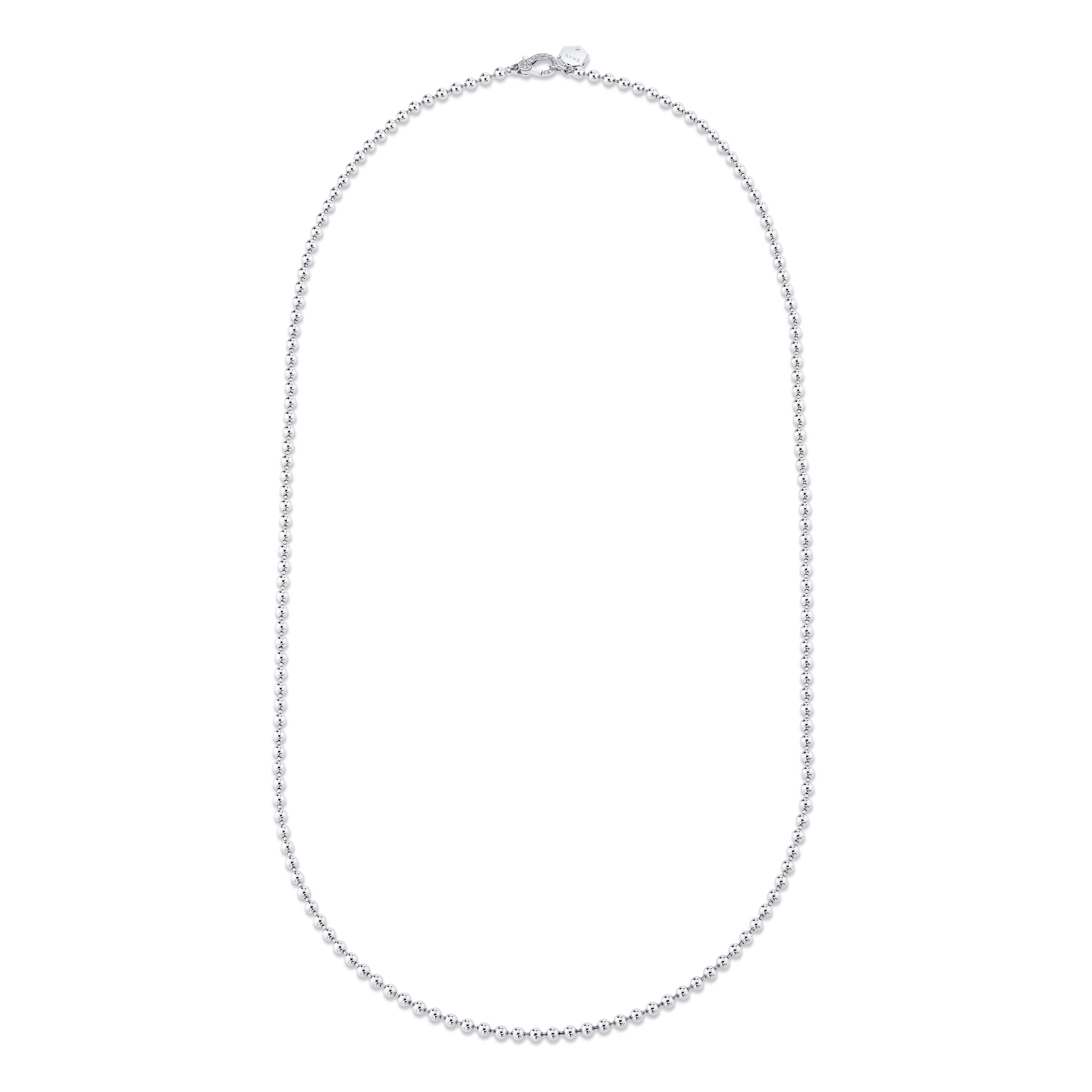SOLID GOLD BALL CHAIN