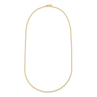 SOLID GOLD BALL LINK CHAIN