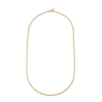 SOLID GOLD OVAL LINK CHAIN NECKLACE