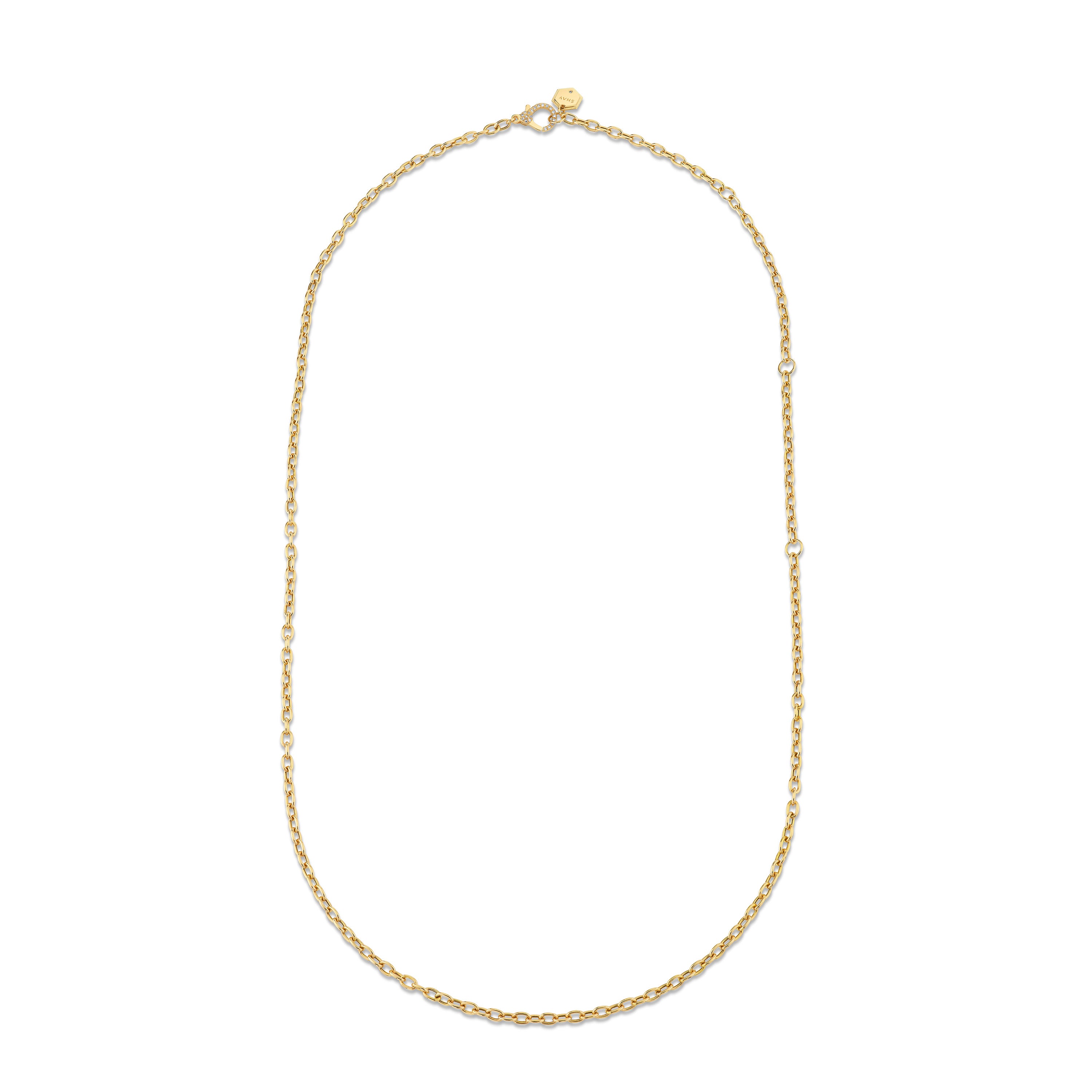 SOLID GOLD OVAL LINK CHAIN