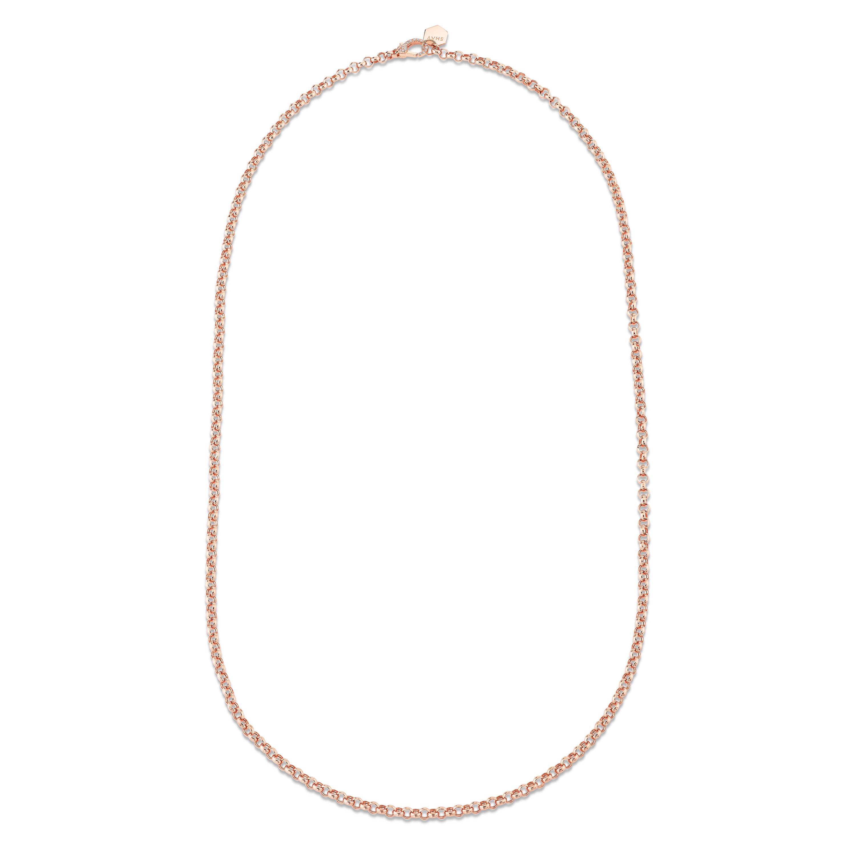 SOLID GOLD ROLO LINK CHAIN