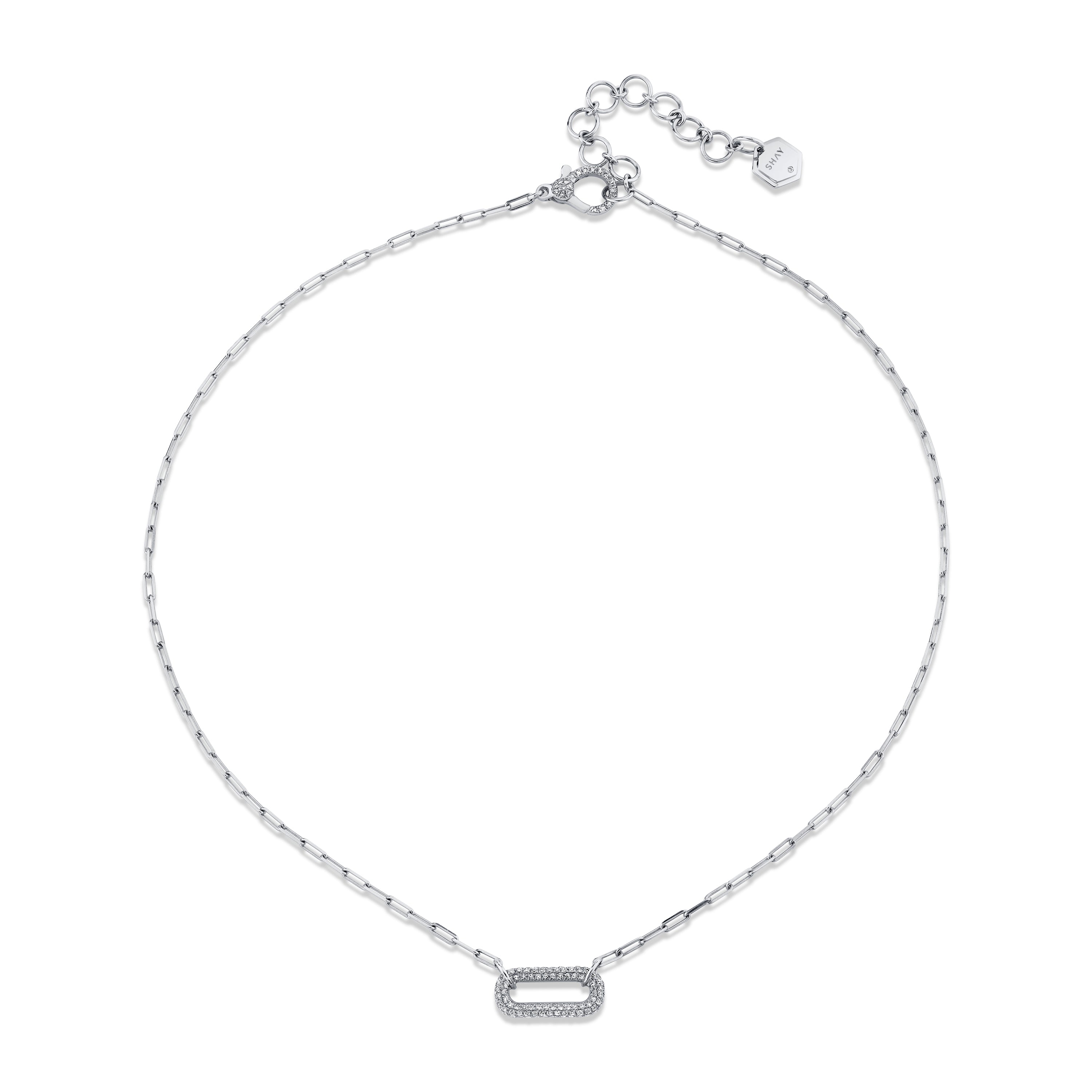 DIAMOND PAVE MINI CABLE NECKLACE