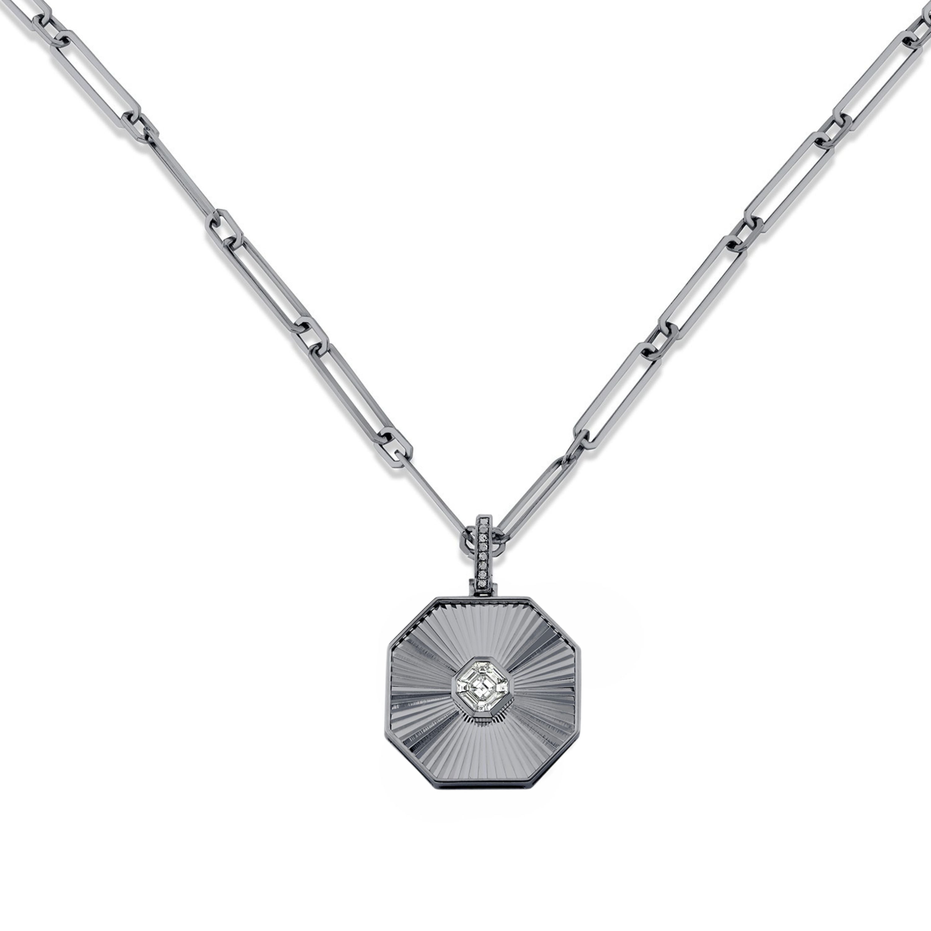 DIAMOND RADIANT OCTAGON NECKLACE