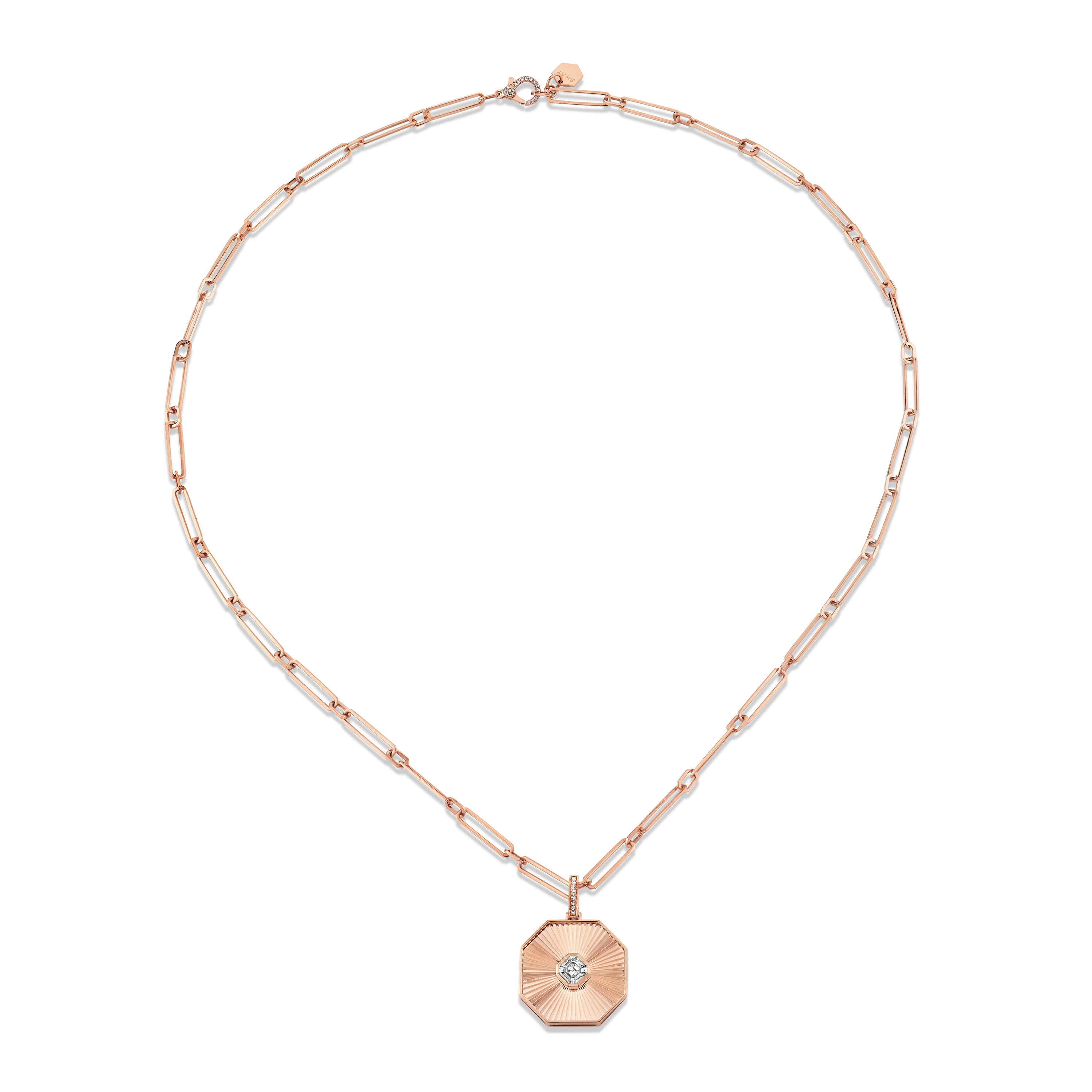 DIAMOND RADIANT OCTAGON NECKLACE