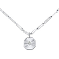 DIAMOND RADIANT OCTAGON PENDANT NECKLACE