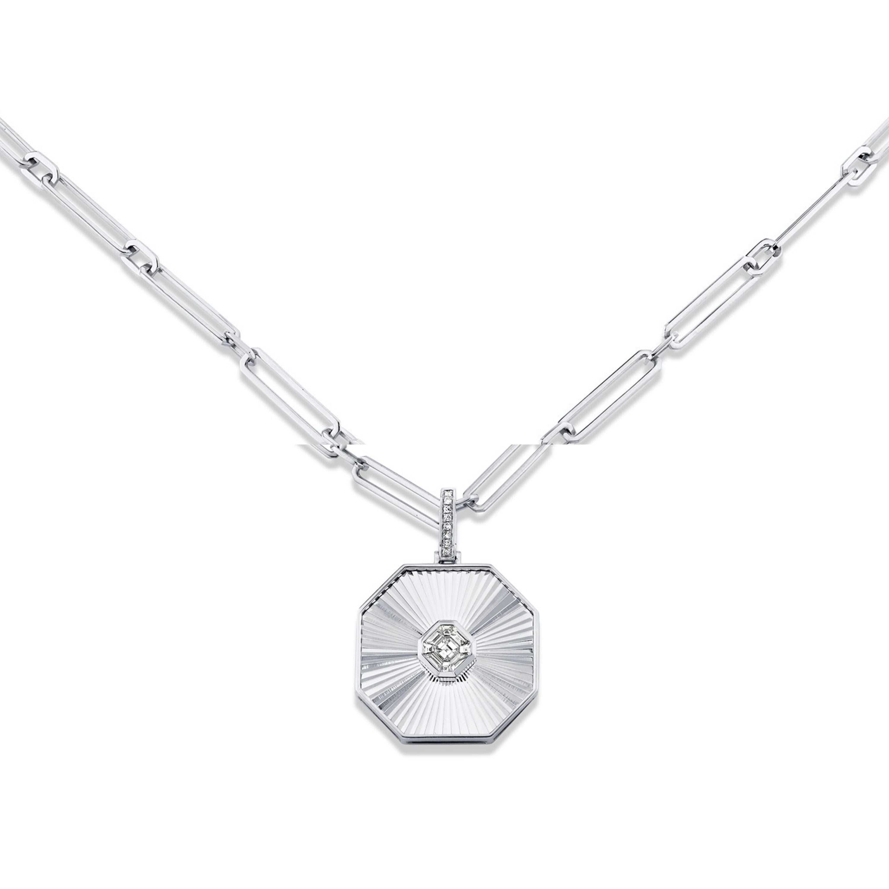DIAMOND RADIANT OCTAGON NECKLACE