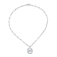 DIAMOND RADIANT OCTAGON PENDANT NECKLACE