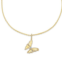 DIAMOND BUTTERFLY PENDANT NECKLACE