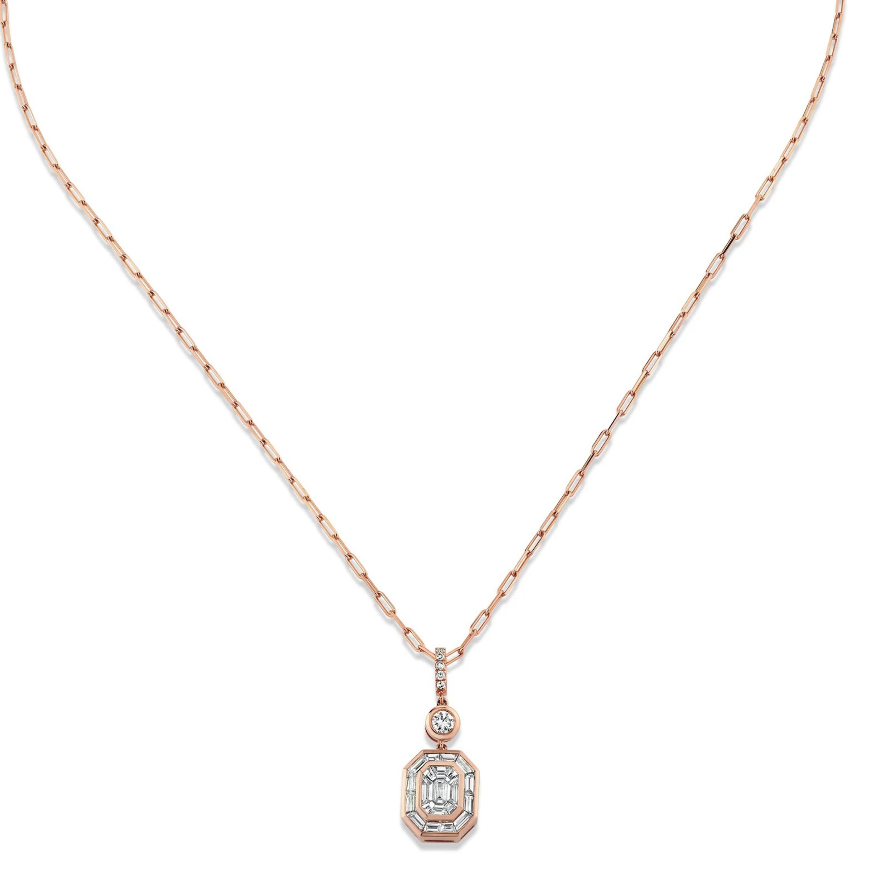 DIAMOND ILLUSION DROP NECKLACE