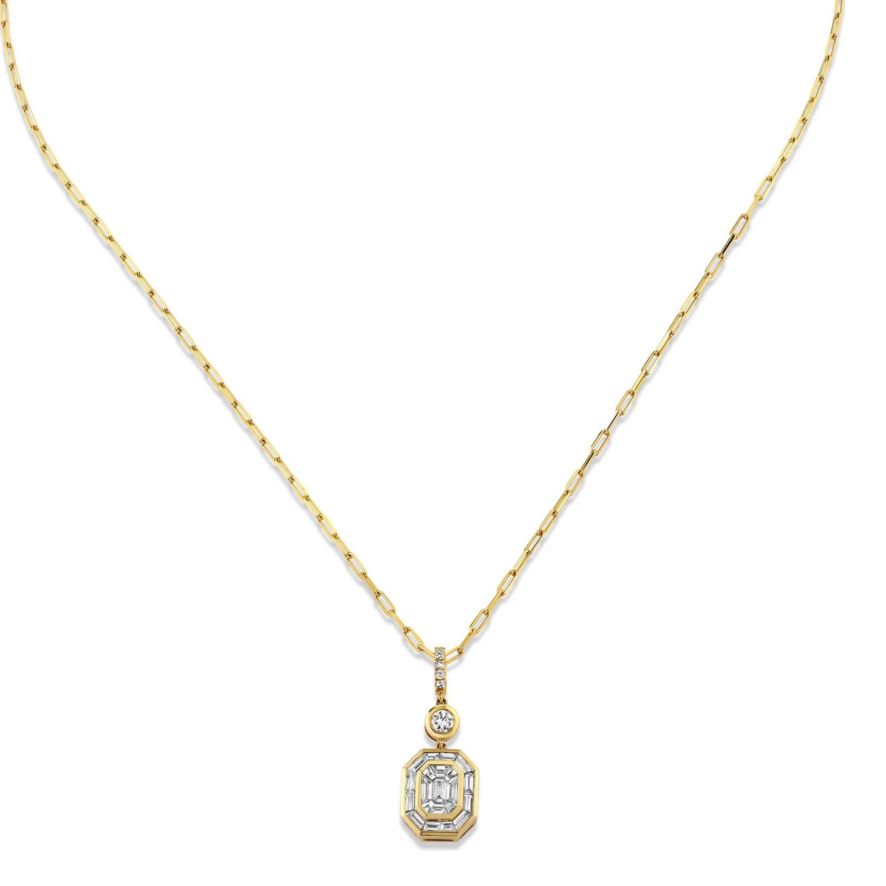 DIAMOND ILLUSION DROP NECKLACE