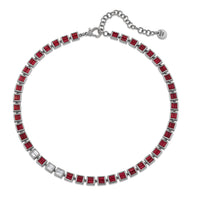 RUBY & DIAMOND BEZEL NECKLACE