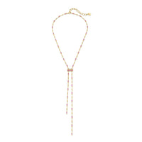 PINK SAPPHIRE & DIAMOND CASCADE Y NECKLACE