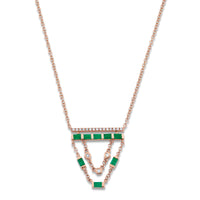 EMERALD & DIAMOND CASCADE NECKLACE