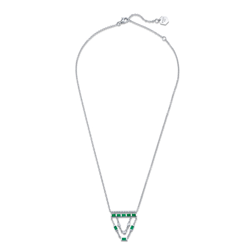 EMERALD & DIAMOND CASCADE NECKLACE