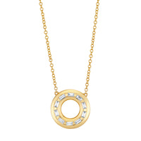 DIAMOND ORBIT PENDANT NECKLACE