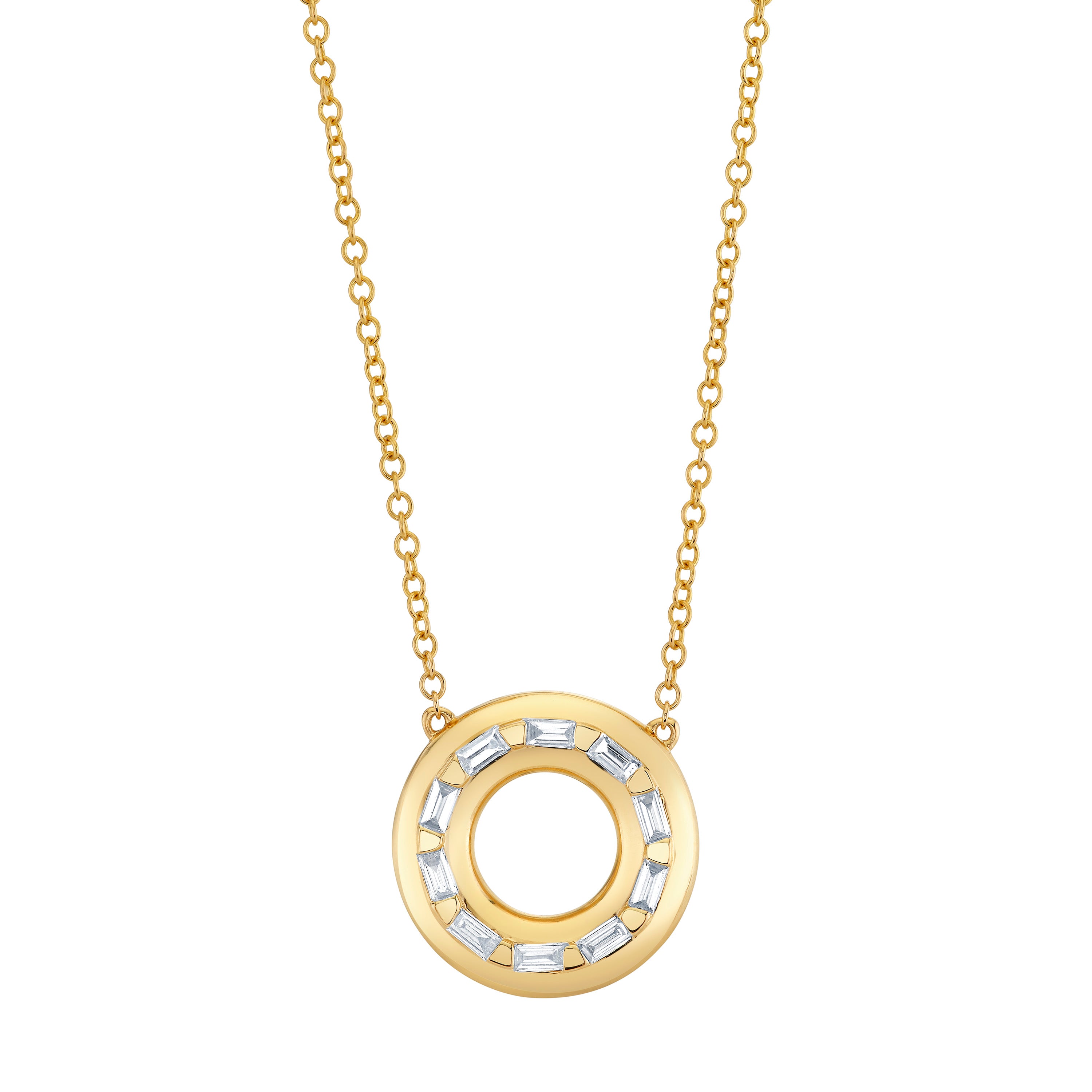 READY TO SHIP DIAMOND ORBIT PENDANT NECKLACE