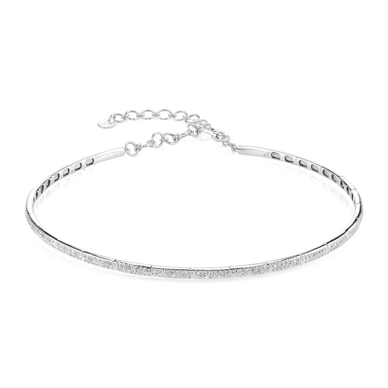 READY TO SHIP FULL PAVE DIAMOND CHOKER NECKLACE