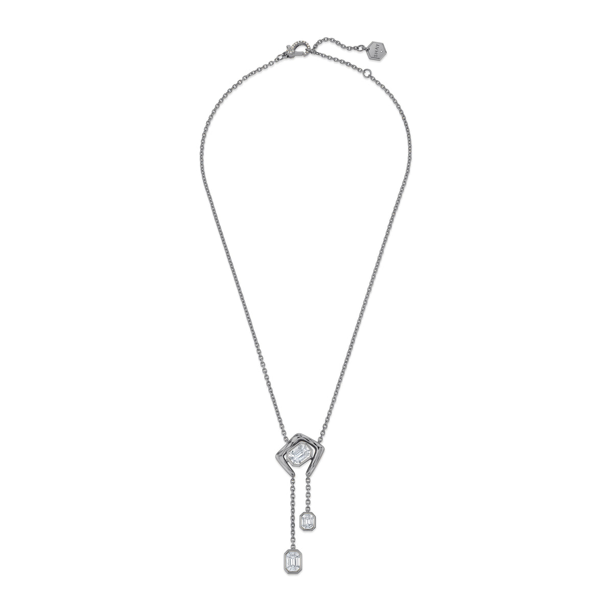 READY TO SHIP DIAMOND ZAR DROP NECKLACE
