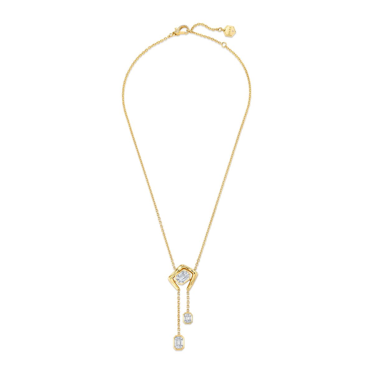 READY TO SHIP DIAMOND ZAR DROP NECKLACE
