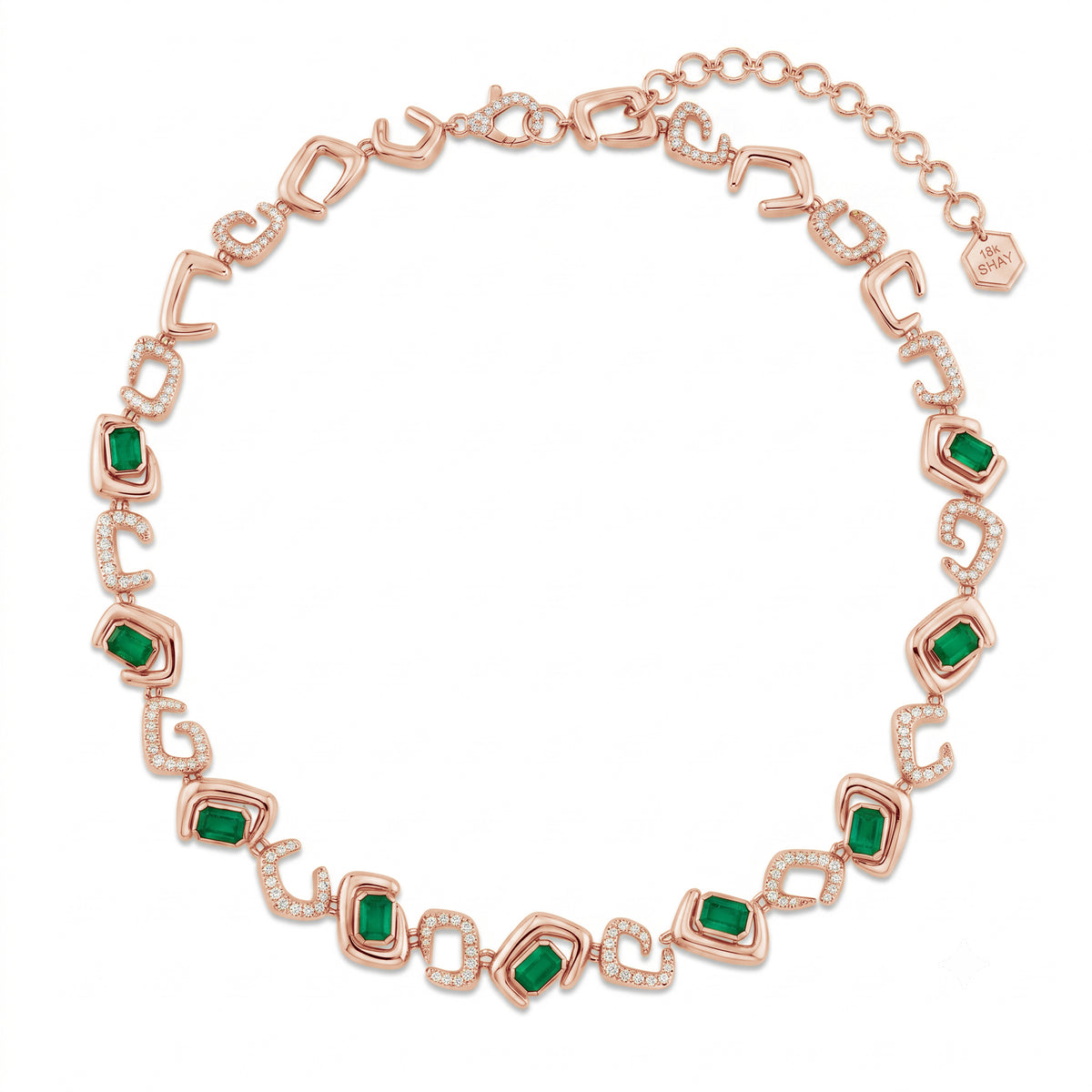 EMERALD & DIAMOND ZAR NECKLACE