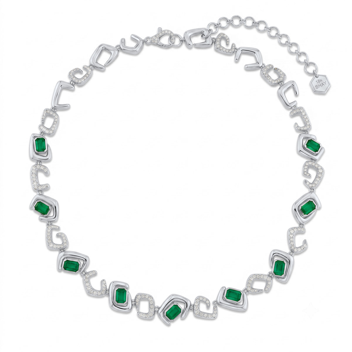 EMERALD & DIAMOND ZAR NECKLACE