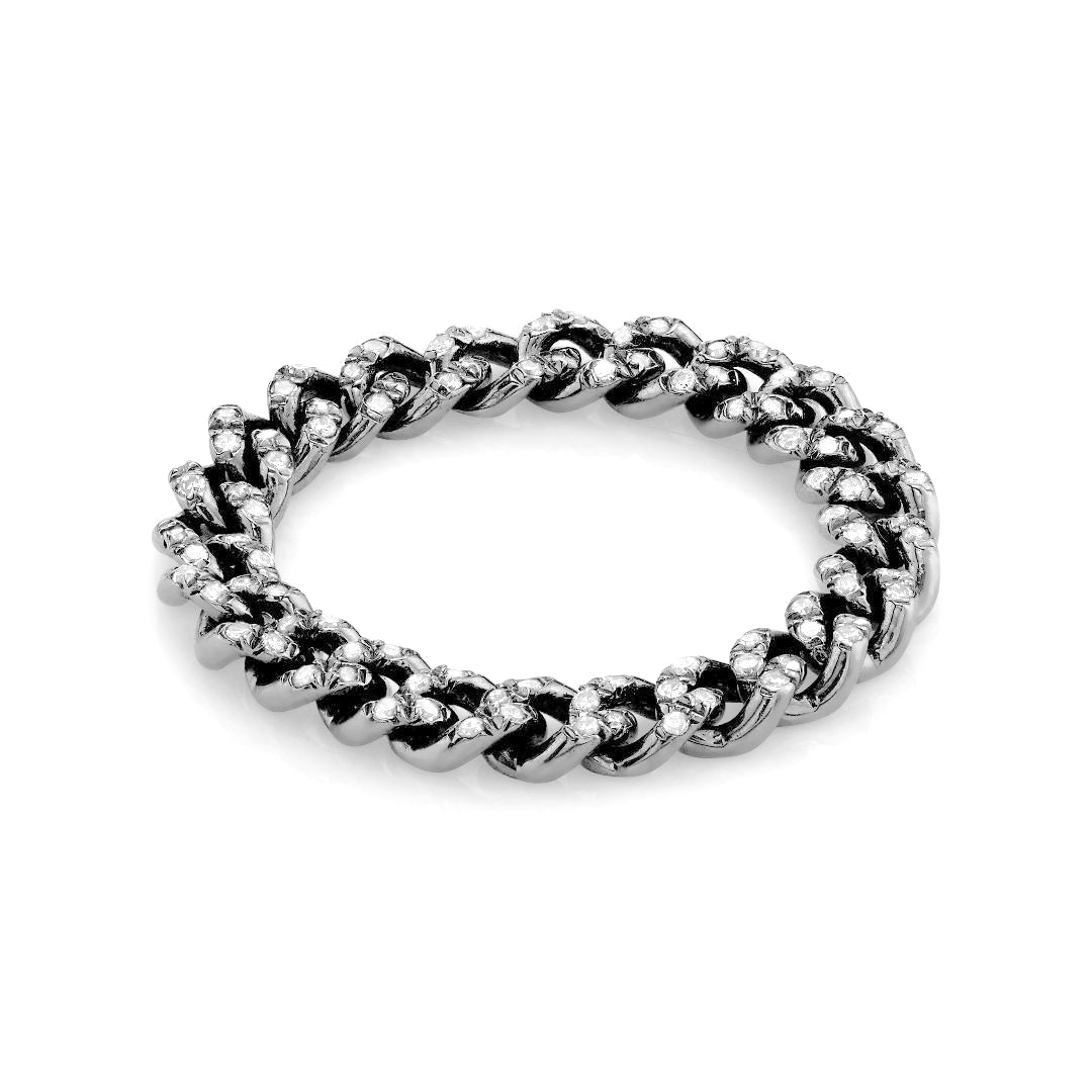 READY TO SHIP DIAMOND PAVE BABY LINK RING