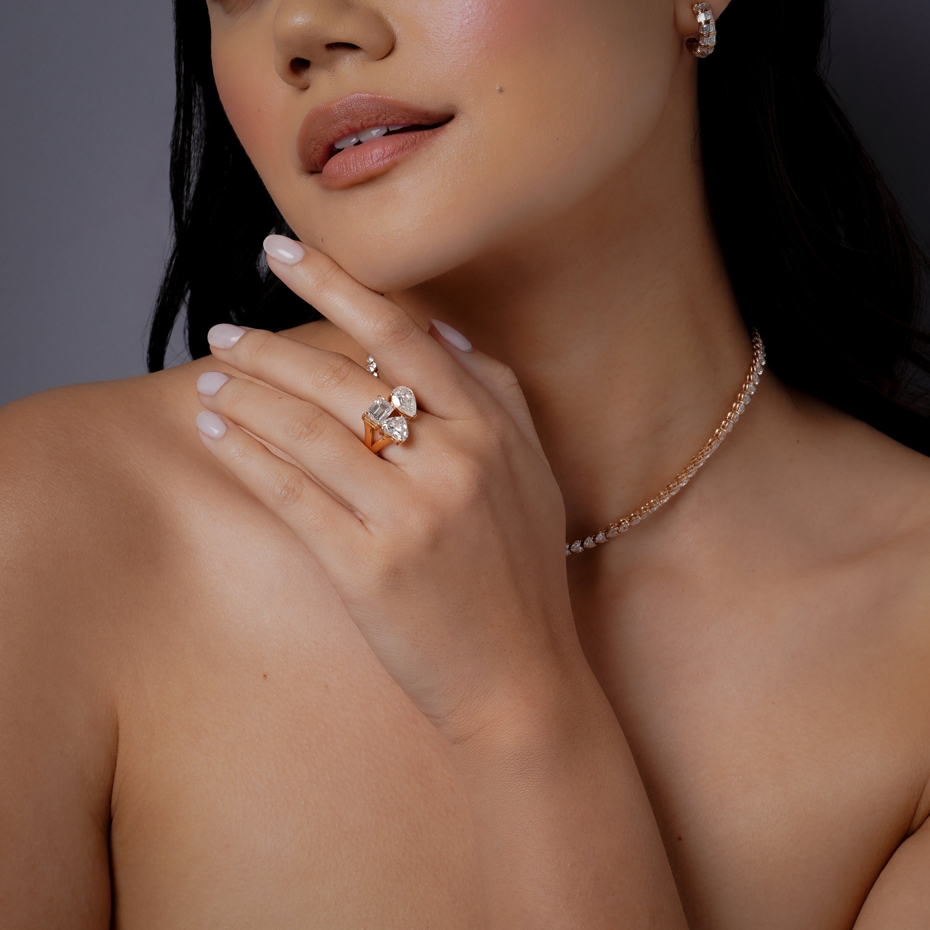 DIAMOND TRIPLE THREAT RING