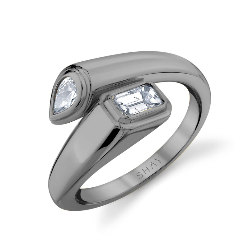 DIAMOND BYPASS PINKY RING