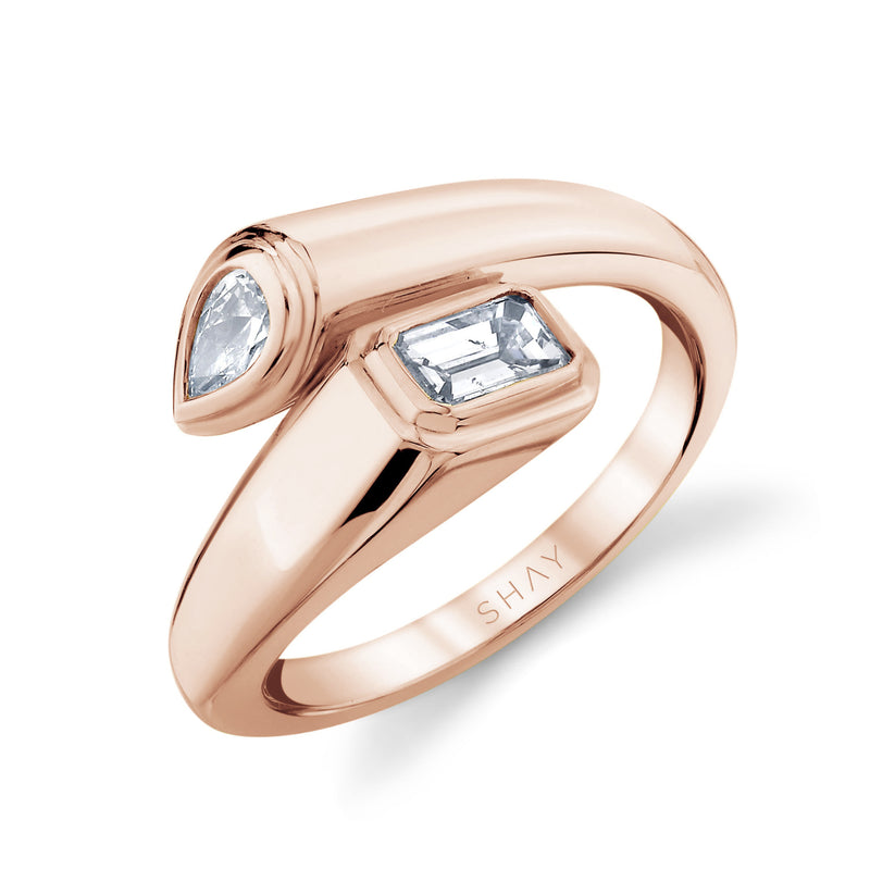 DIAMOND BYPASS PINKY RING