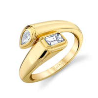 DIAMOND BYPASS PINKY RING