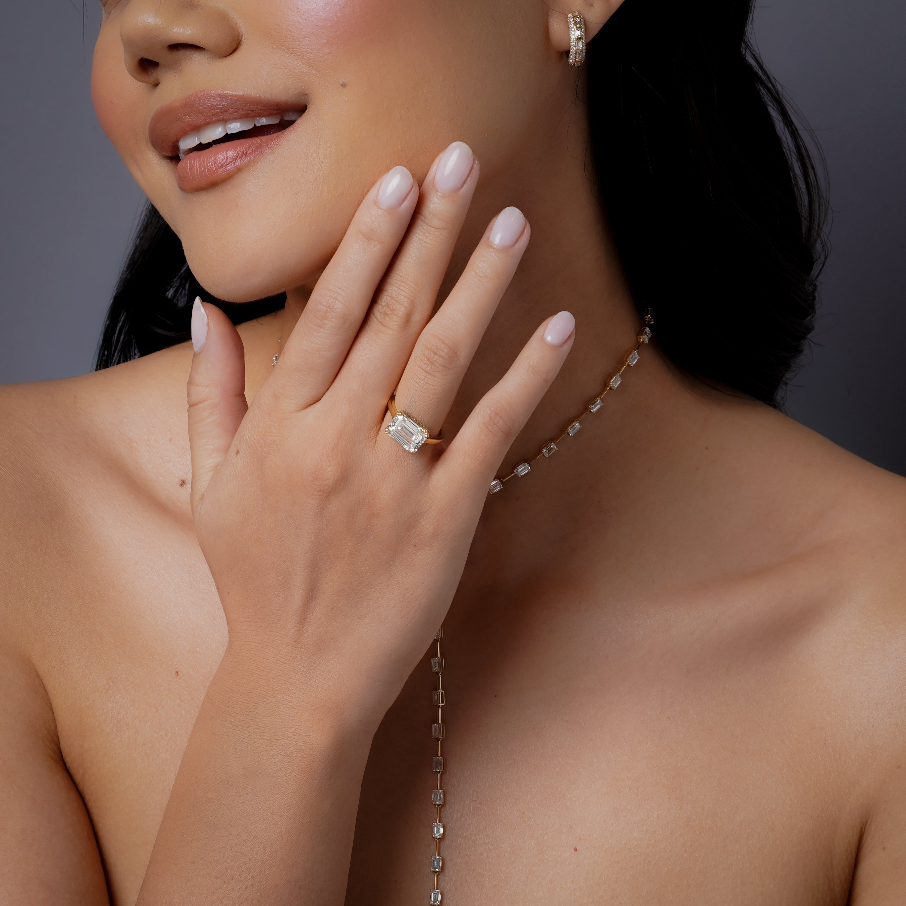 DIAMOND EAST WEST RING