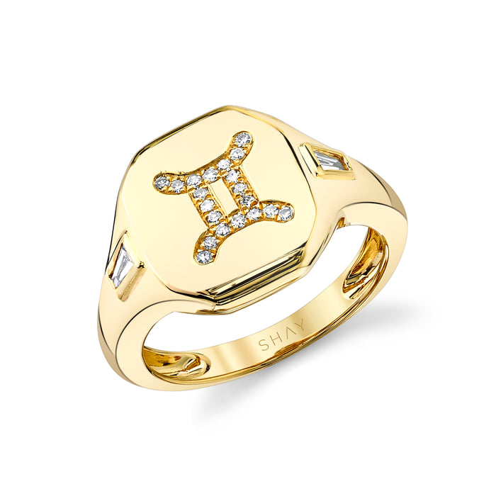 READY TO SHIP ZODIAC PINKY RING