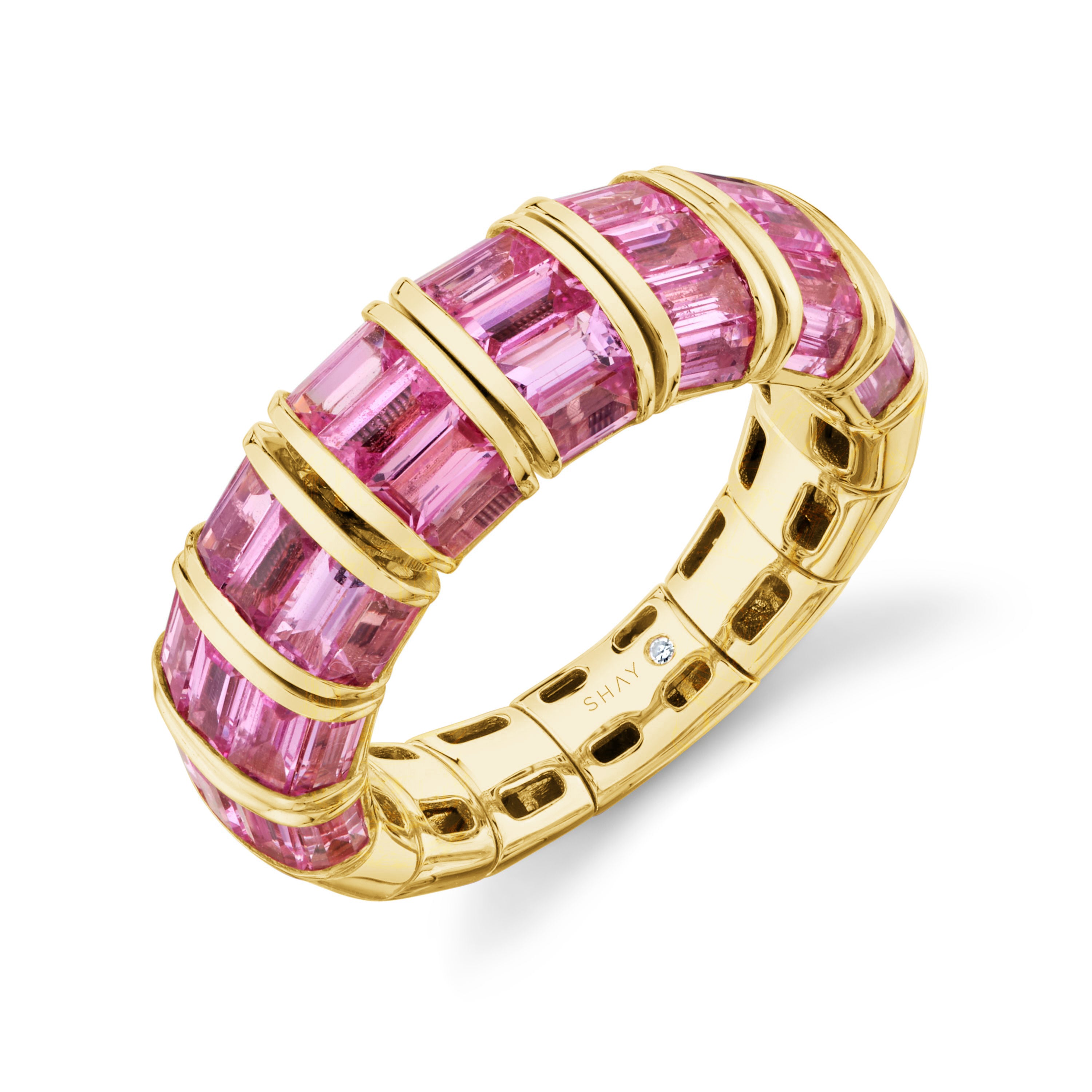 PINK SAPPHIRE BAGUETTE RING