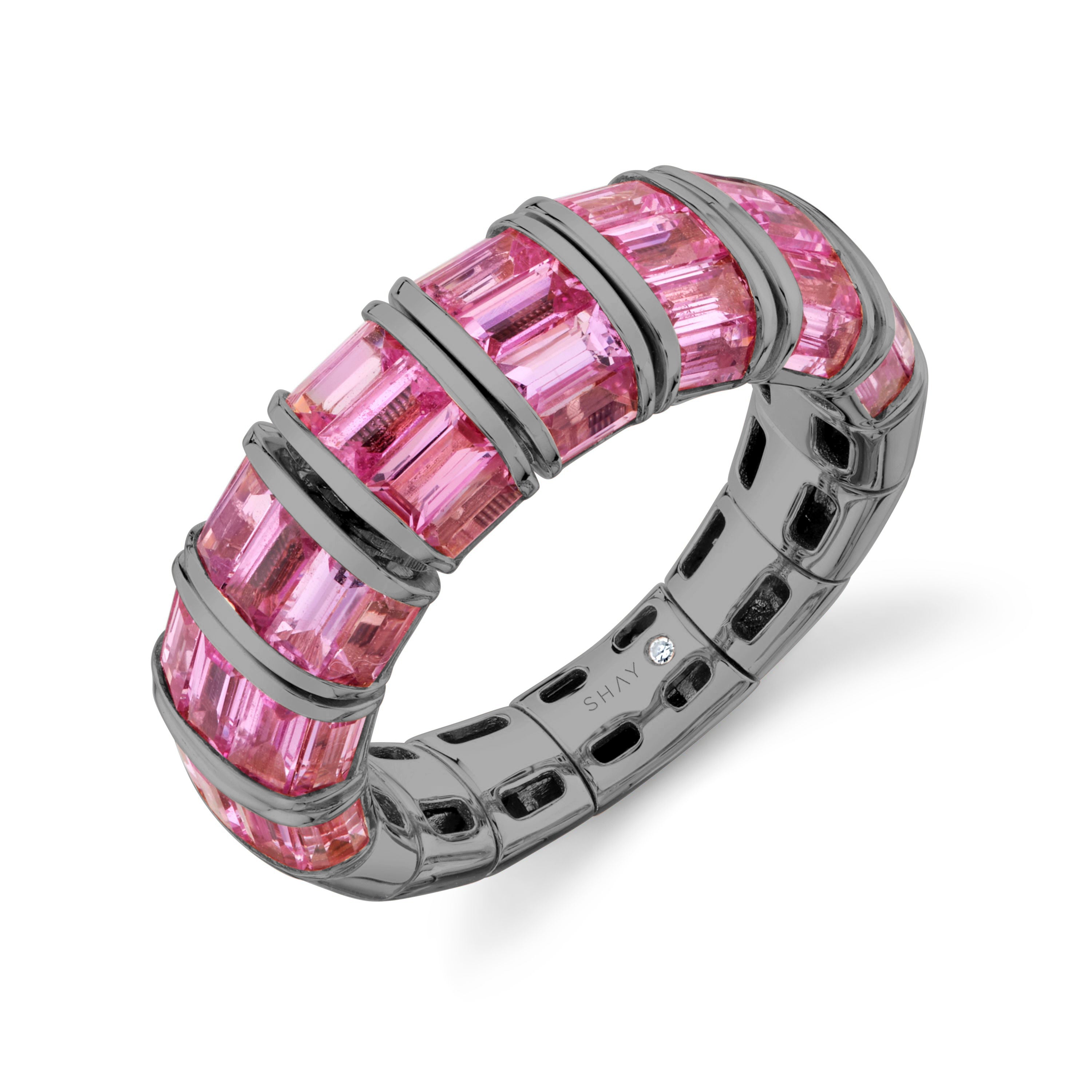 PINK SAPPHIRE BAGUETTE RING